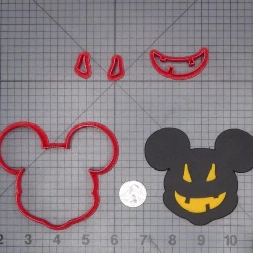 Halloween - Mickey Mouse Jack O Lantern 266-J446 Cookie Cutter Set