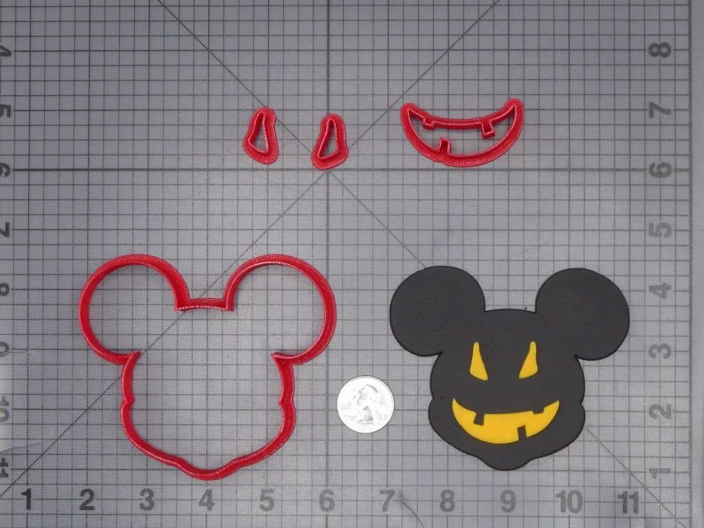 Halloween - Mickey Mouse Jack O Lantern 266-J446 Cookie Cutter Set