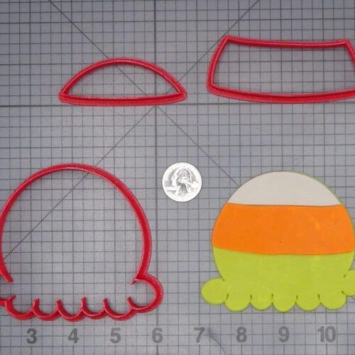 Halloween - Popcorn Candy Corn 266-J303 Cookie Cutter Set