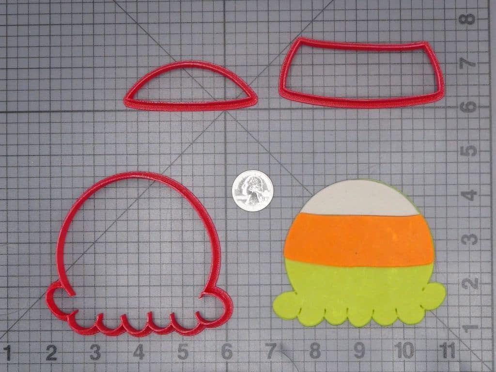 Halloween - Popcorn Candy Corn 266-J303 Cookie Cutter Set