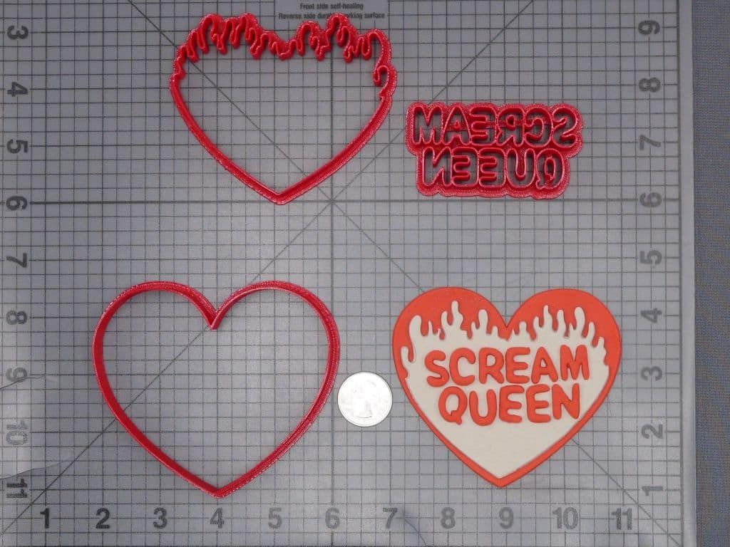 Halloween - Scream Queen Heart 266-J369 Cookie Cutter Set