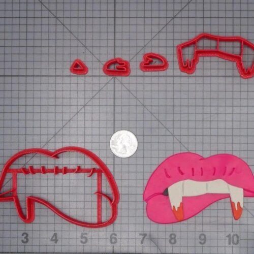 Halloween - Vampire Biting Lip 266-J283 Cookie Cutter Set