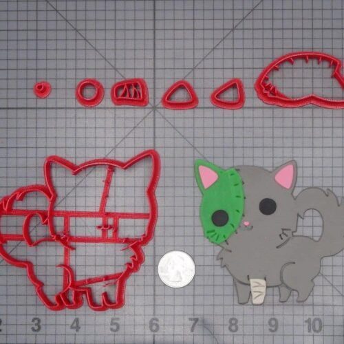 Halloween - Zombie Cat Body 266-J352 Cookie Cutter Set