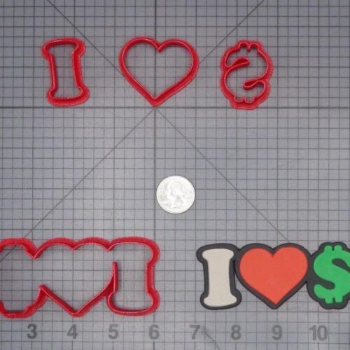 I Love Money 266-I996 Cookie Cutter Set