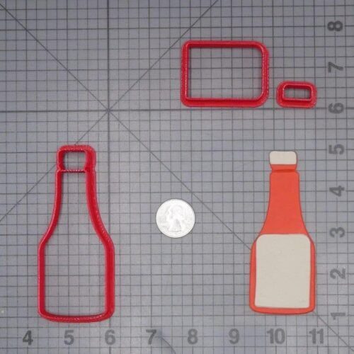 Ketchup Bottle 266-J212 Cookie Cutter Set