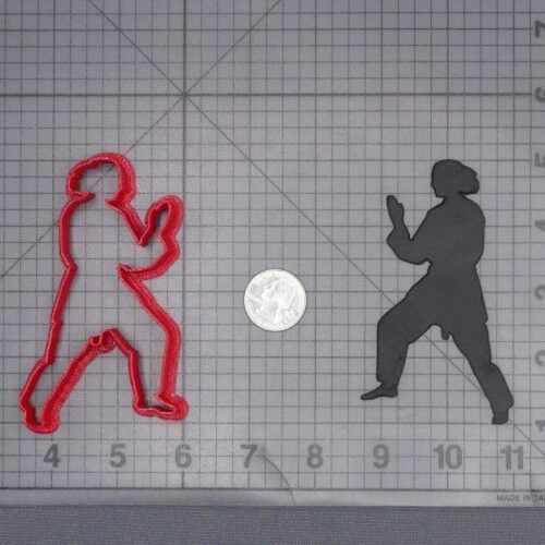 Martial Arts Stance 266-J251 Cookie Cutter Silhouette