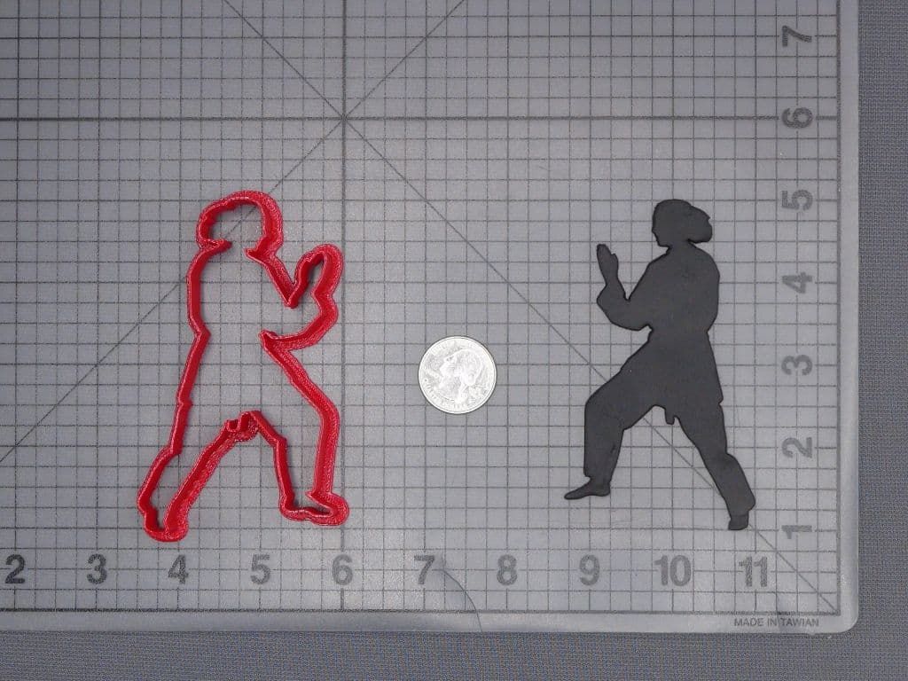 Martial Arts Stance 266-J251 Cookie Cutter Silhouette