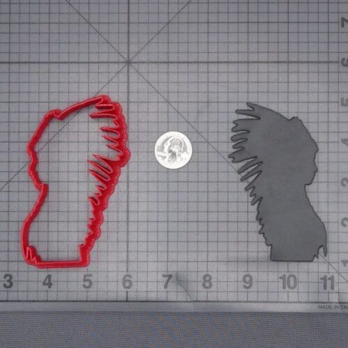 Native American in Headdress 266-J074 Cookie Cutter Silhouette