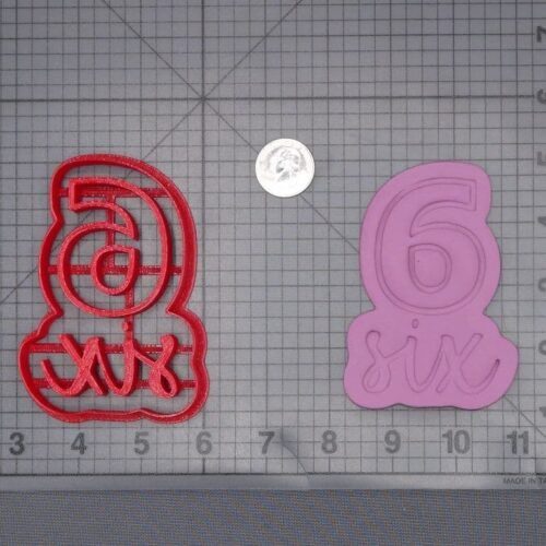Six Worded Number 266-J250 Cookie Cutter
