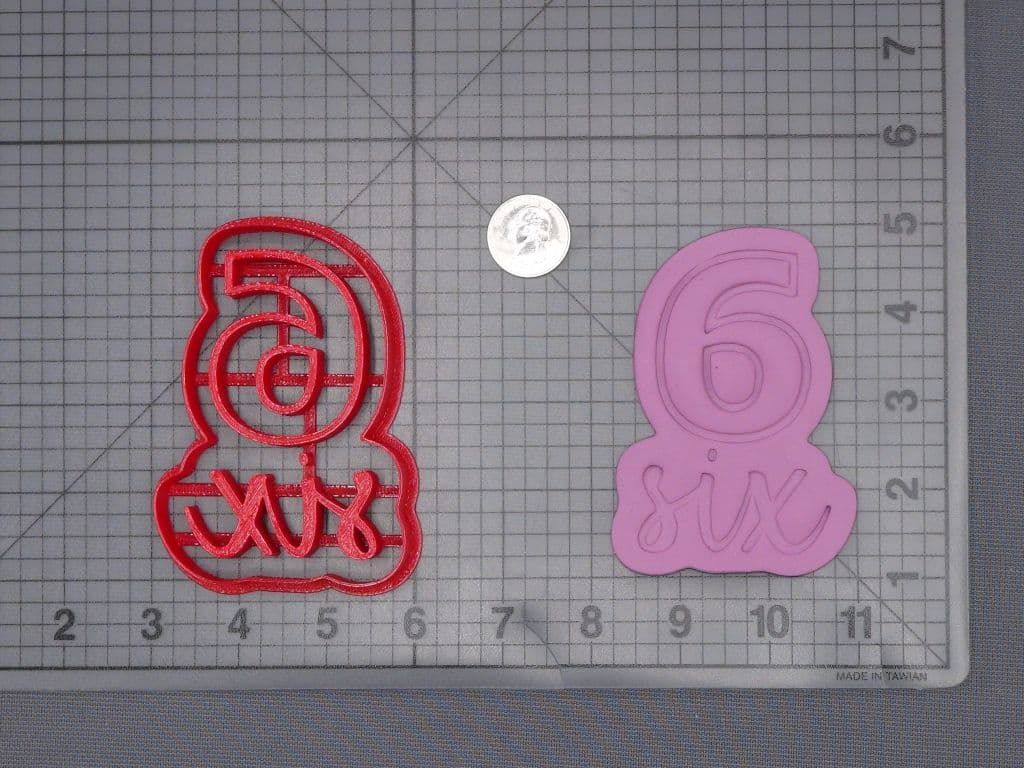 Six Worded Number 266-J250 Cookie Cutter