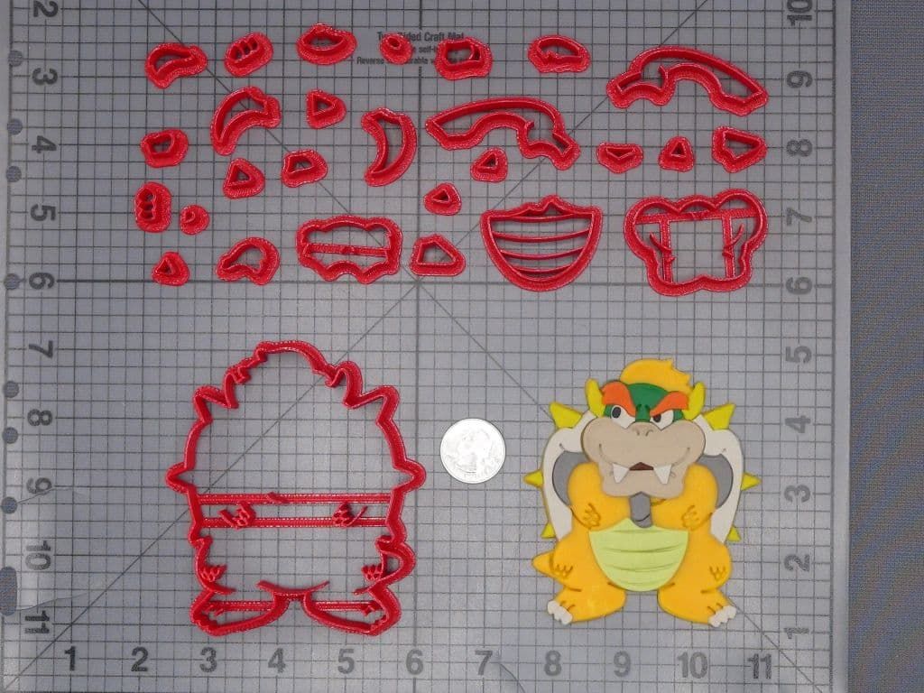 Super Mario - Bowser Body 266-J553 Cookie Cutter Set