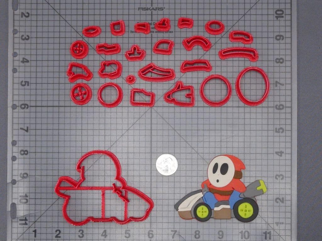 Super Mario - Shy Guy in Kart 266-J233 Cookie Cutter Set