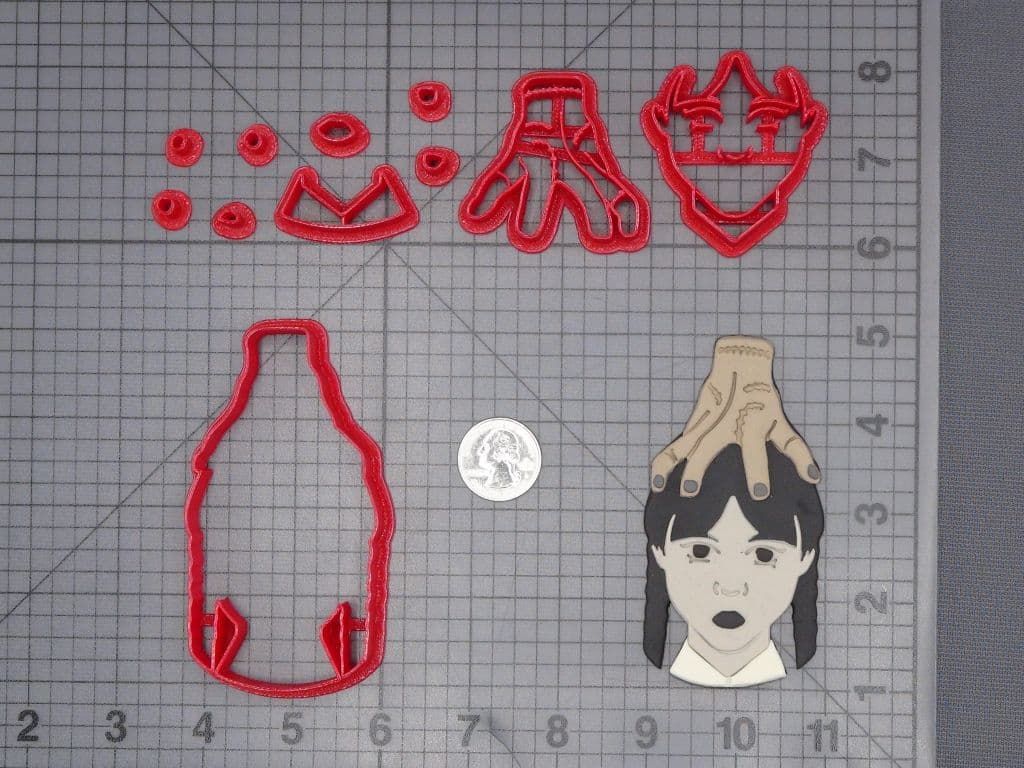 The Addams Family - Wednesday and Thing 266-J384 Cookie Cutter Set