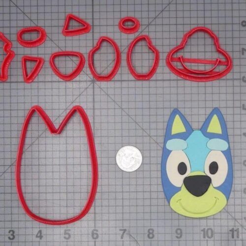 Bluey Head 266-J575 Cookie Cutter Set