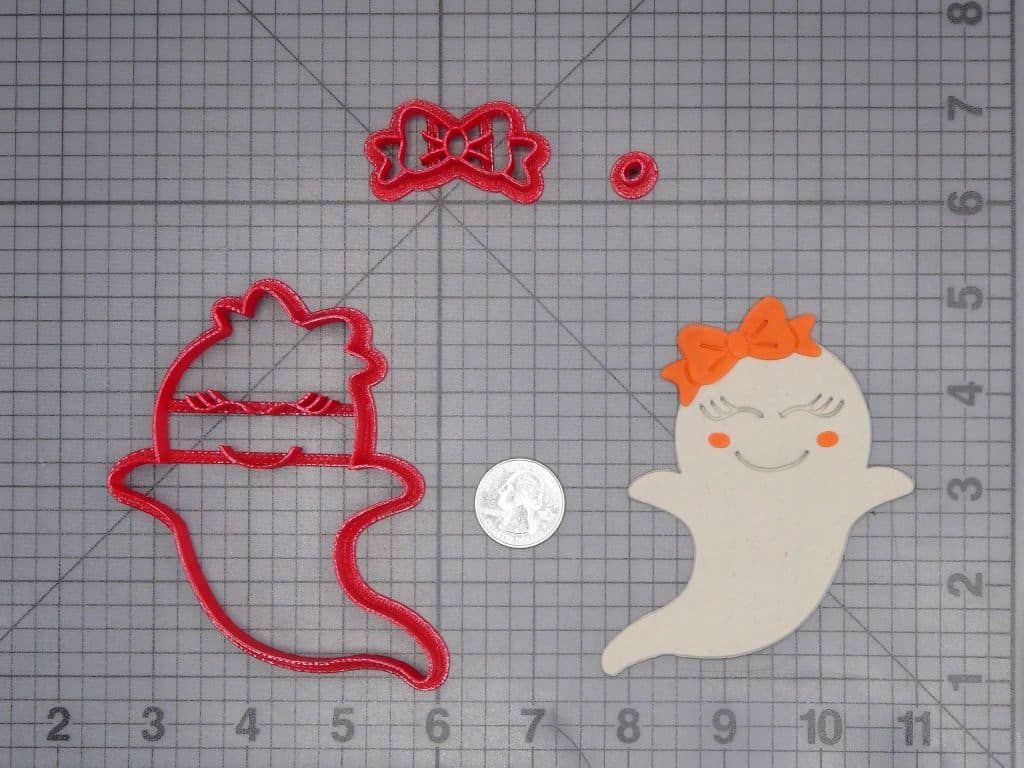 Halloween - Ghost with Bow 266-J386 Cookie Cutter Set