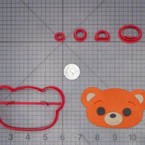 Plim Plim - Bam Bear Head 266-J526 Cookie Cutter Set