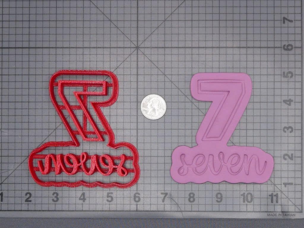 Seven Worded Number 266-J397 Cookie Cutter