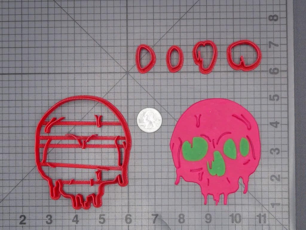 Skull Melting 266-J484 Cookie Cutter Set