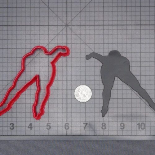Speed Ice Skater 266-J427 Cookie Cutter Silhouette