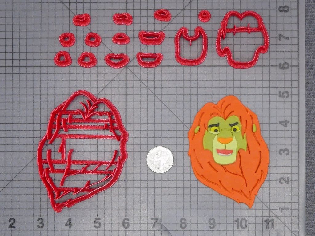 The Lion King - Simba Head 266-J554 Cookie Cutter Set