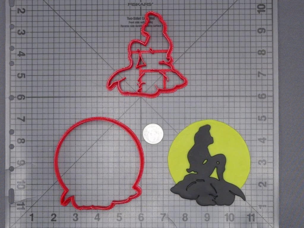 The Little Mermaid - Ariel on Rock 266-J471 Cookie Cutter Set