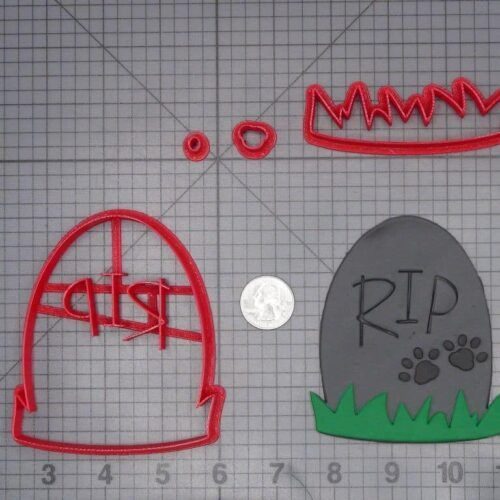 Tombstone RIP Pet 266-J344 Cookie Cutter Set