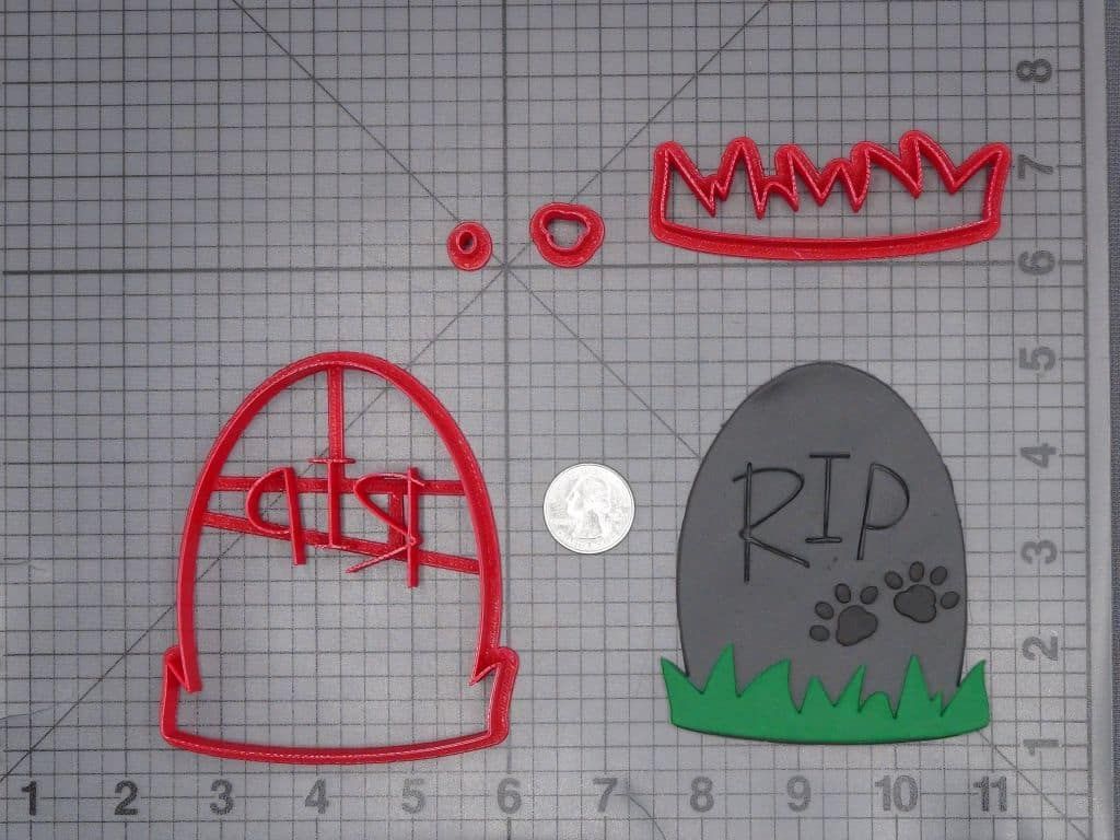 Tombstone RIP Pet 266-J344 Cookie Cutter Set