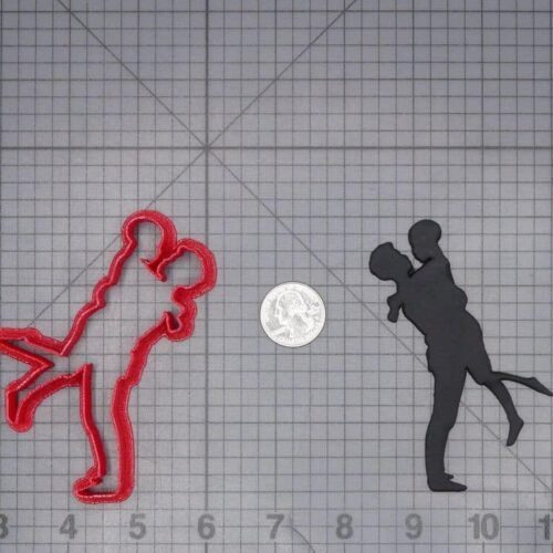 Couple Embracing 266-J293 Cookie Cutter Silhouette