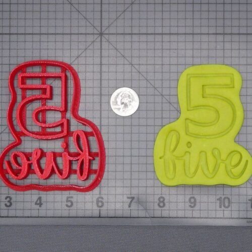 Five Worded Number 266-J148 Cookie Cutter