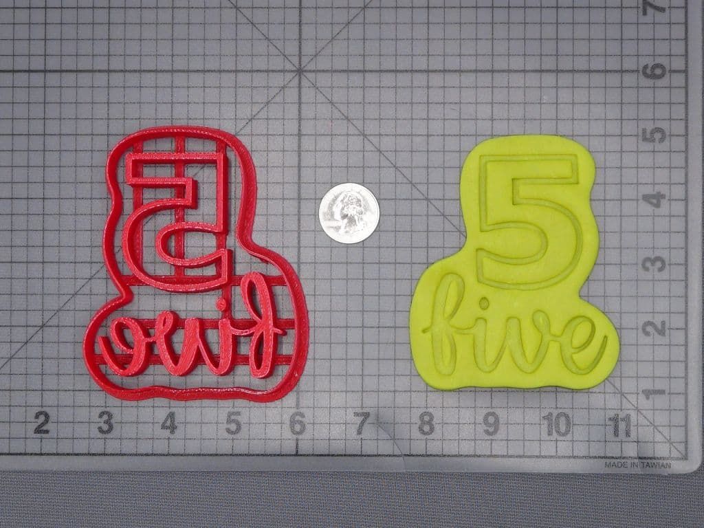Five Worded Number 266-J148 Cookie Cutter