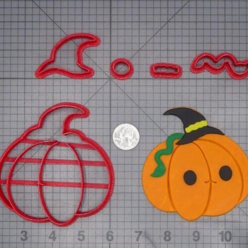 Halloween - Jack O Lantern with Witch Hat 266-J382 Cookie Cutter Set