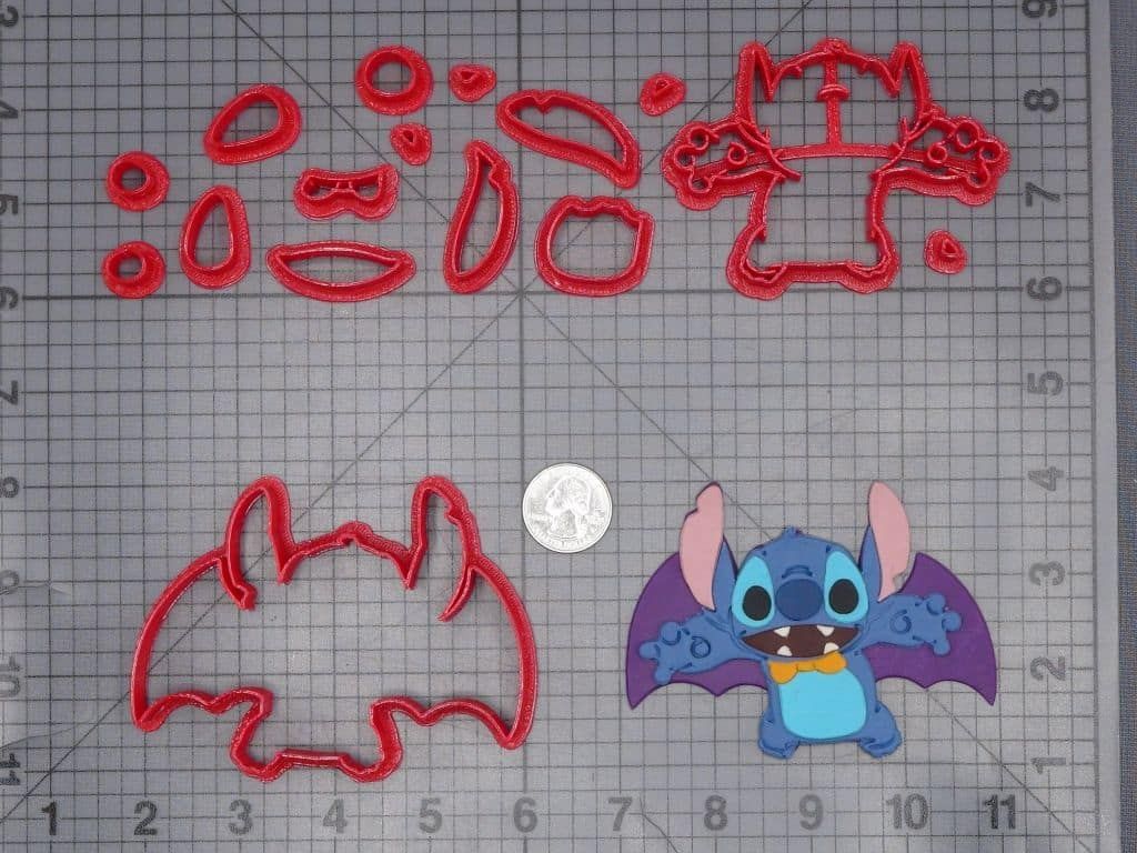 Halloween - Lilo and Stitch - Stitch Vampire Body 266-J380 Cookie Cutter Set