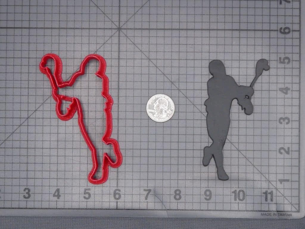 Lacrosse Player 266-J502 Cookie Cutter Silhouette