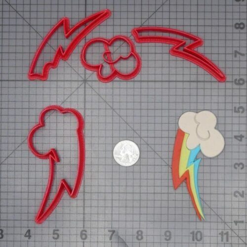 My Little Pony - Rainbow Dash Cutie Mark 266-J579 Cookie Cutter Set