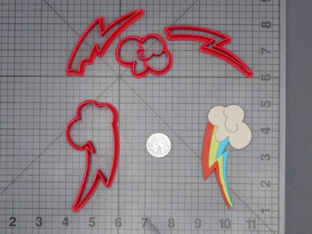 My Little Pony - Rainbow Dash Cutie Mark 266-J579 Cookie Cutter Set
