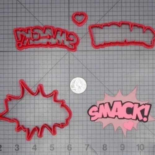 SMACK Action Word Bubble 266-J542 Cookie Cutter Set
