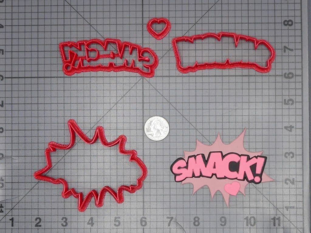 SMACK Action Word Bubble 266-J542 Cookie Cutter Set