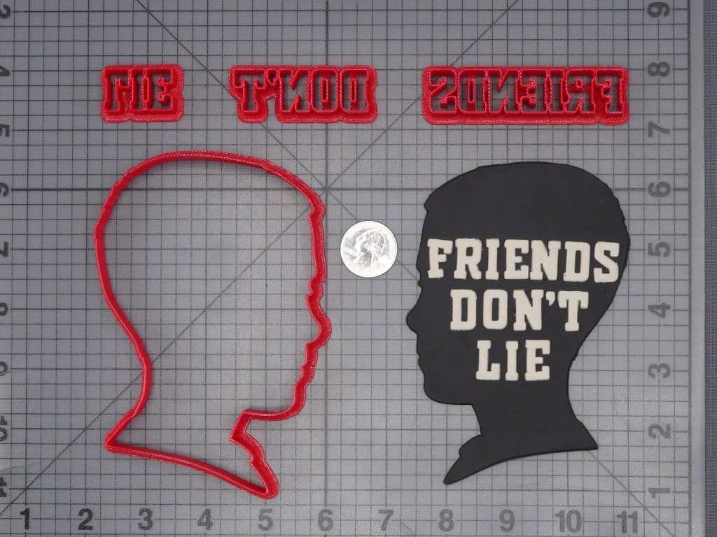 Stranger Things - Eleven Friends Dont Lie 266-H411 Cookie Cutter Set