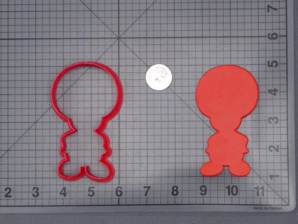 Super Mario - Toad Body 266-I345 Cookie Cutter Silhouette