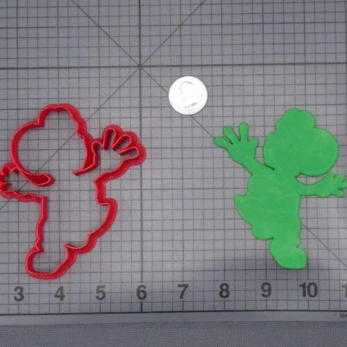 Super Mario - Yoshi Body 266-I417 Cookie Cutter Silhouette