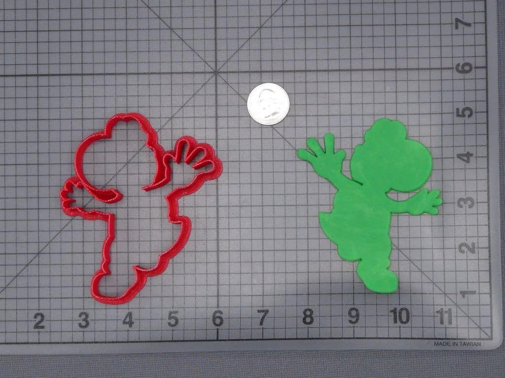 Super Mario - Yoshi Body 266-I417 Cookie Cutter Silhouette