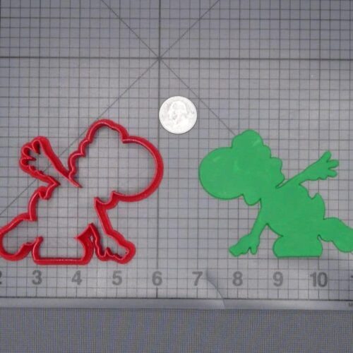Super Mario - Yoshi Body 266-J566 Cookie Cutter Silhouette