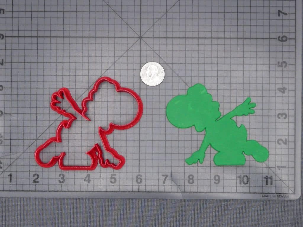 Super Mario - Yoshi Body 266-J566 Cookie Cutter Silhouette