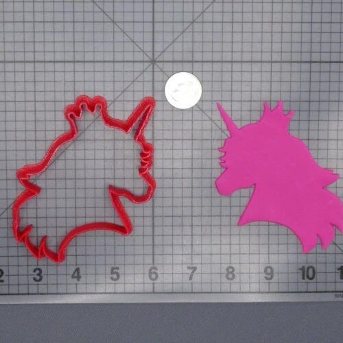Unicorn with Crown 266-G849 Cookie Cutter Silhouette