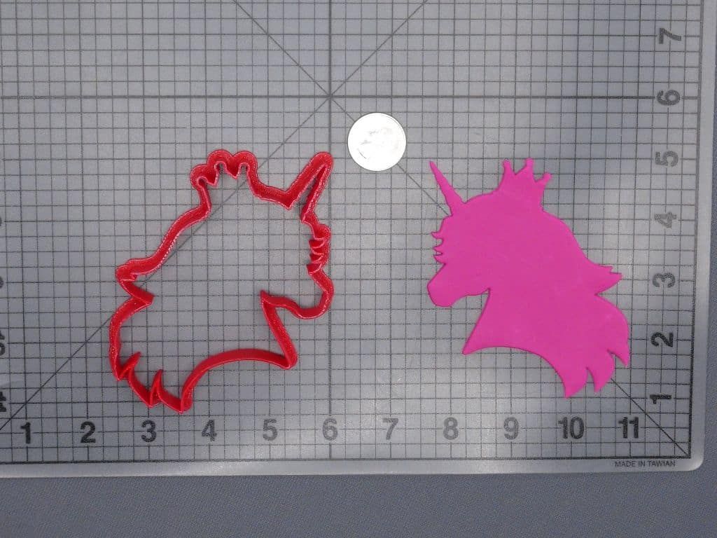 Unicorn with Crown 266-G849 Cookie Cutter Silhouette