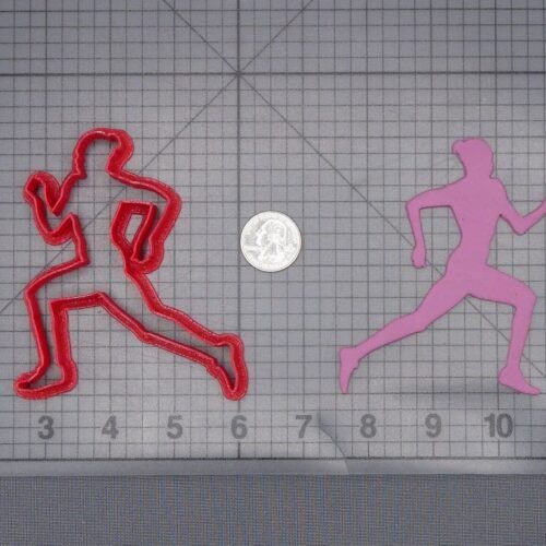 Woman Running 266-J503 Cookie Cutter Silhouette