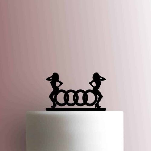 Audi Logo with Women 225-B687 Cake Topper
