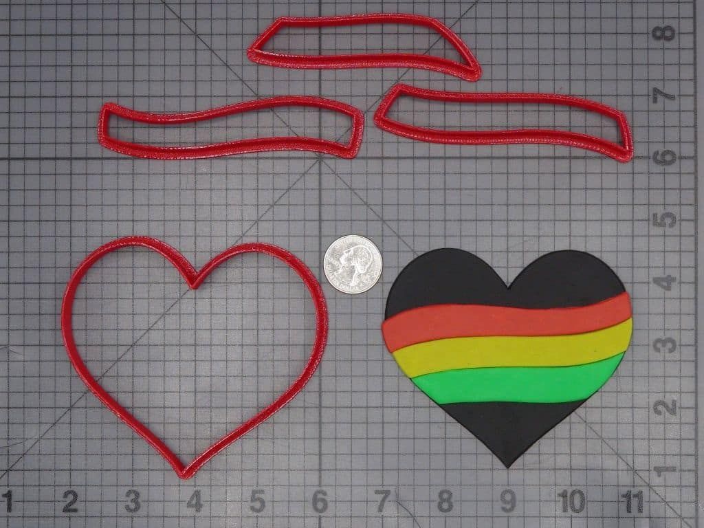 Awareness Heart 266-J596 Cookie Cutter Set