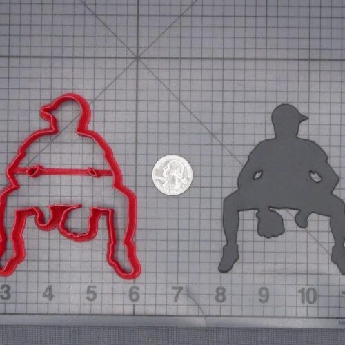 Baseball Catcher 266-J466 Cookie Cutter