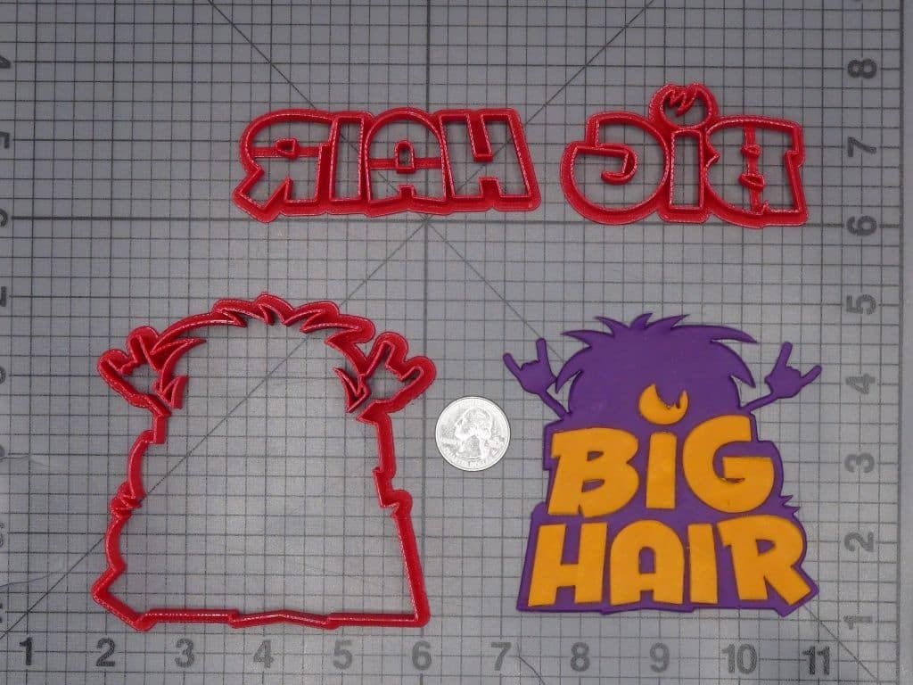 Big Hair Logo 266-J681 Cookie Cutter Set